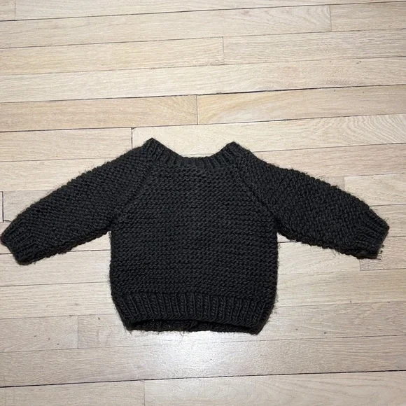 Huggalugs Loden Garter Stitch Cardigan Sweater size 18-24 M - Picture 7 of 7